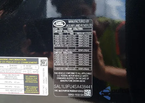 2025 Land Rover Range Rover Sport P400 Dynamic Se from USA, damaged, VIN SAL1L9FU4SA438441